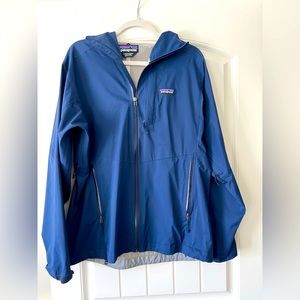 Patagonia Women’s Calcite Worn Wear Jacket Size Large Navy Blue